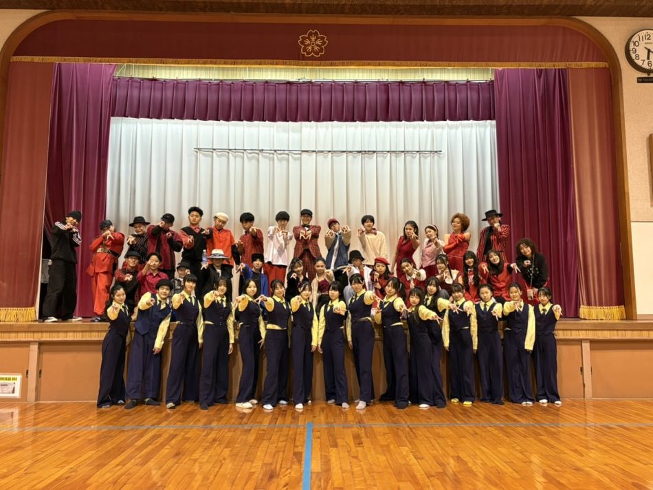 岡山市瀬戸町の千種小学校でダンスパフォーマンスを披露！